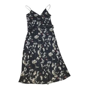 NWT RAG Black Floral  Dress with Spaghetti Straps Size 9/10